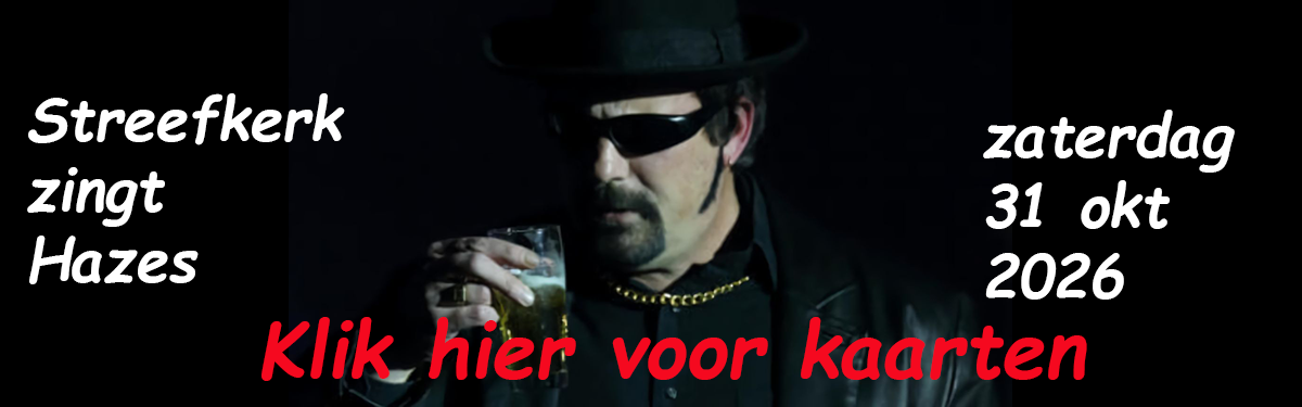 Banner Streefkerk zingt Hazes
